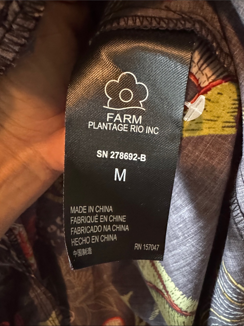 EUC FARM RIO ANTHROPOLOGIE PUFF SLEEVE BUTTONDOWN BLACK TROPICAL MAXI DRESS. M - Picture 10 of 17